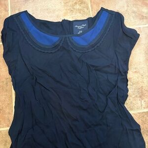 Navy Blue American Eagle Top